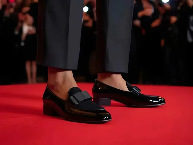 Bow Tie Patent Leather Formal Shoe