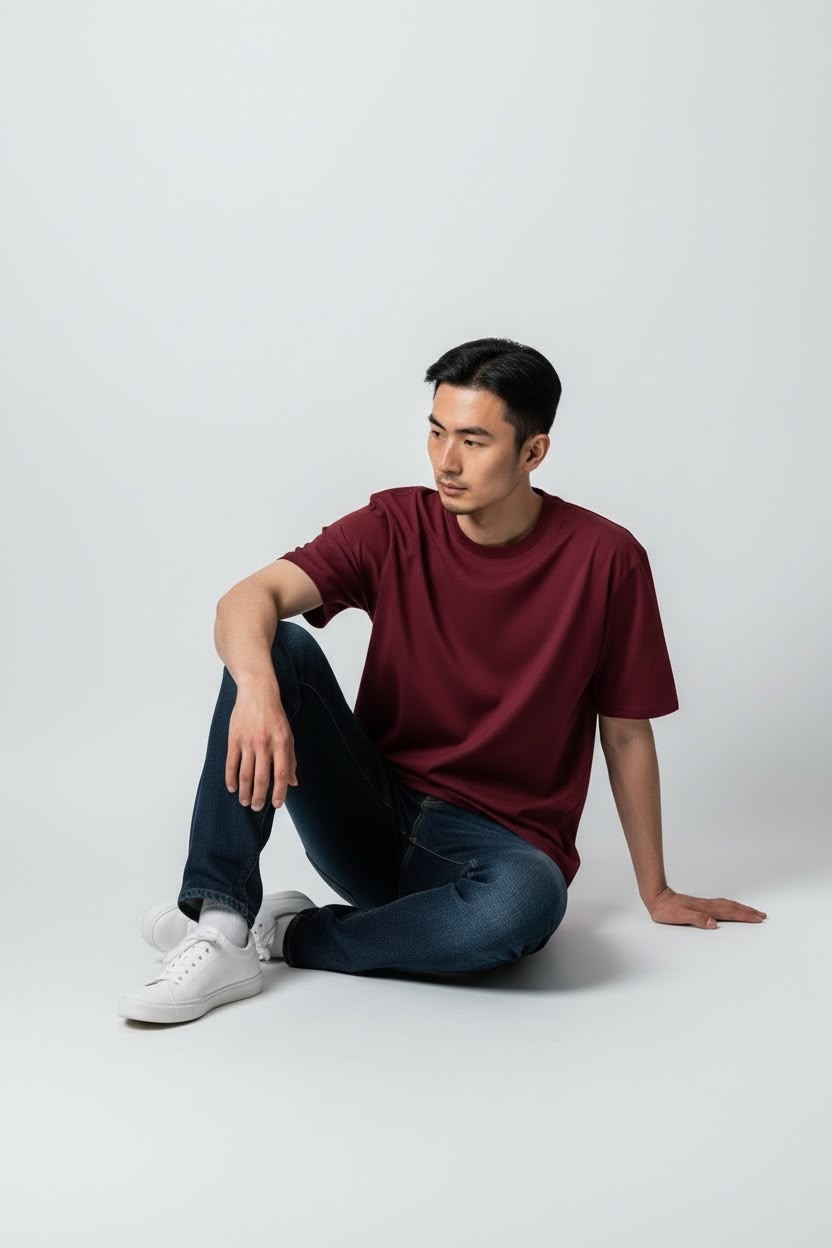 SHORT SLEEVE COTTON T SHIRT