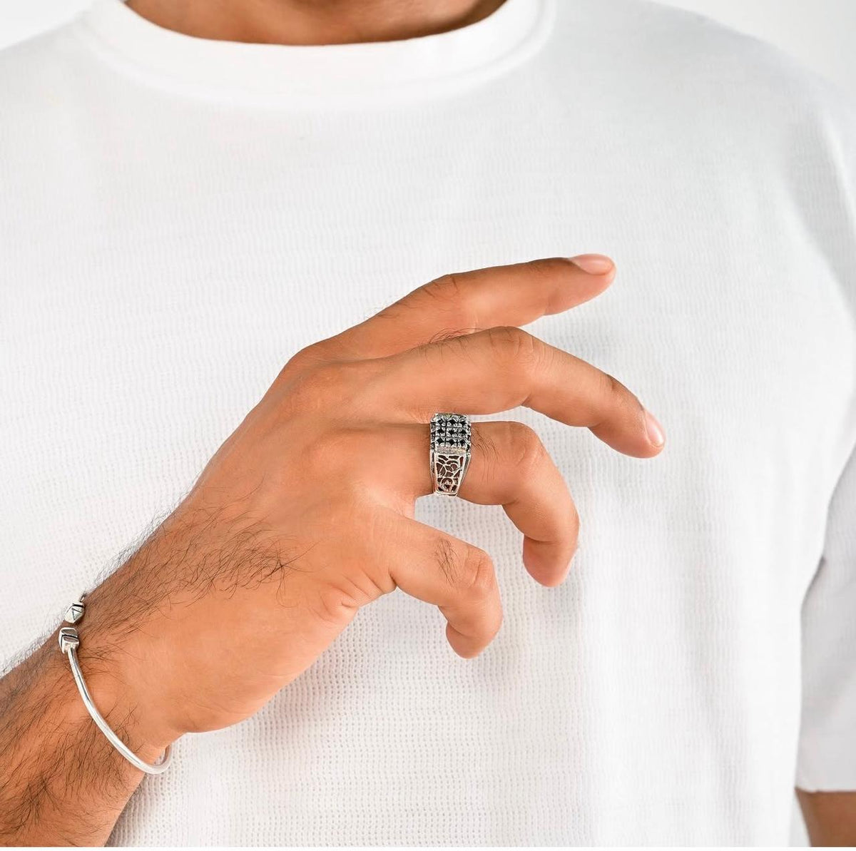 SILVER MEN'S BRACELET