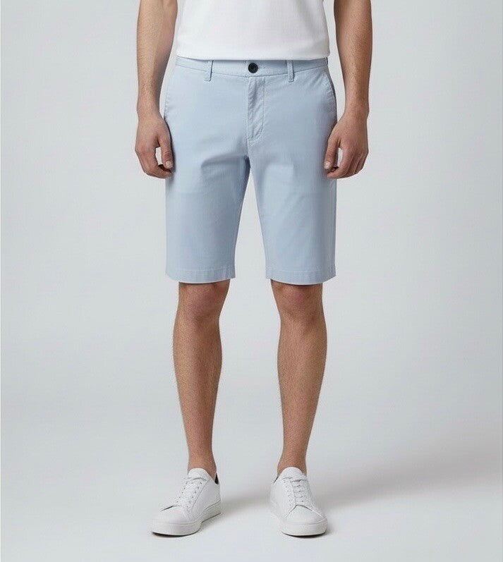 Trendy Men's Colored Cotton Chino Bermuda Shorts
