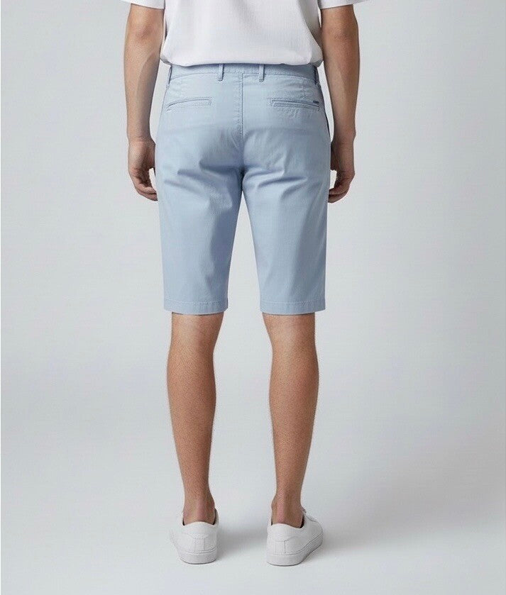 Trendy Men's Colored Cotton Chino Bermuda Shorts