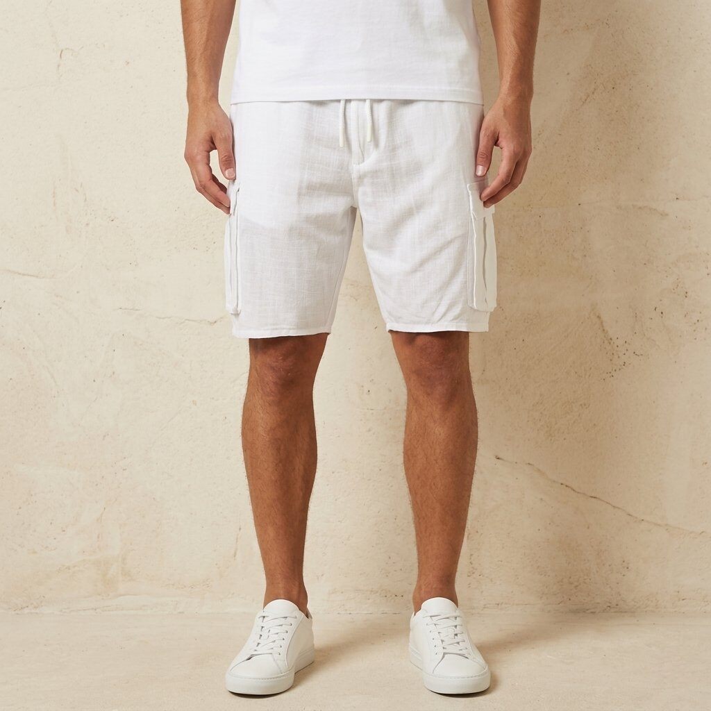 Linen Bermuda shorts