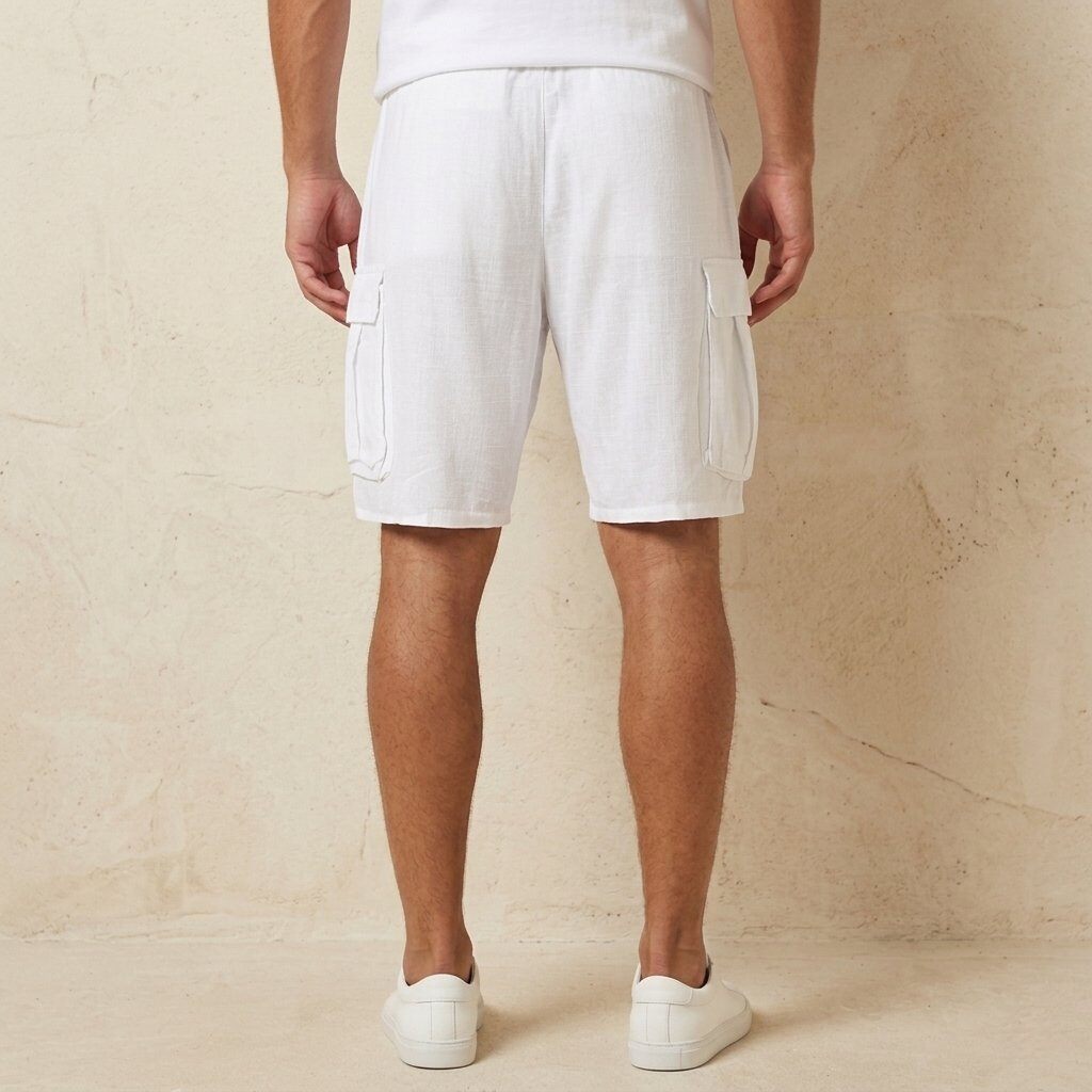 Linen Bermuda shorts