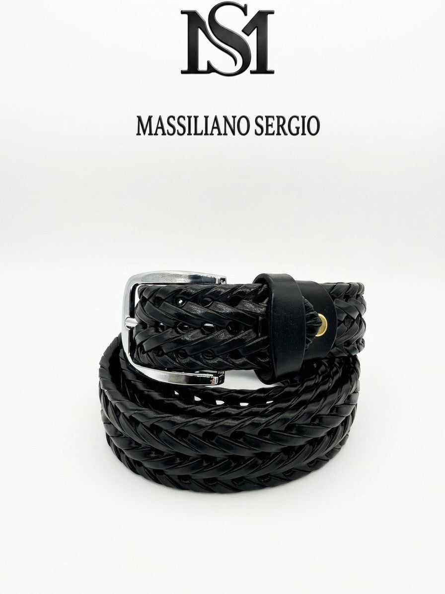 Braided buckle belt