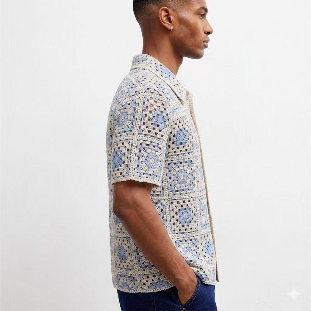 Short-sleeve shirt embraces a vintage style