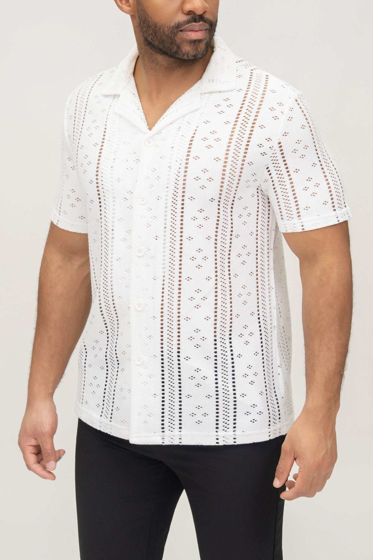 men's summer net shirt