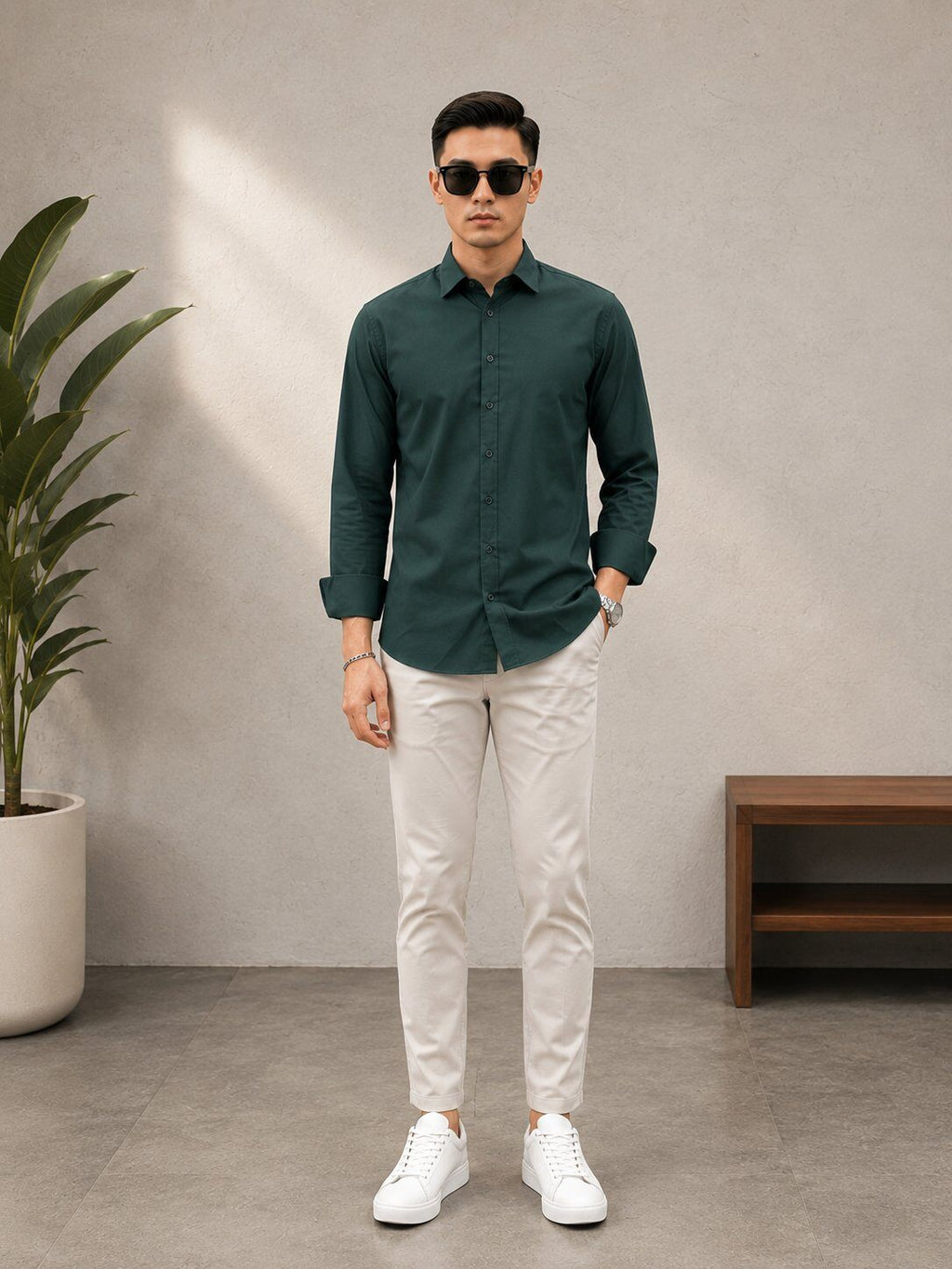 Solid Dress Shirt