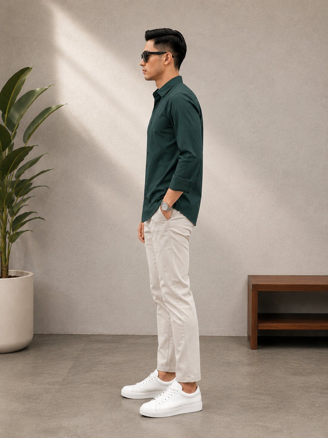 Solid Dress Shirt