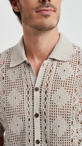 Embroidered shirt in cotton