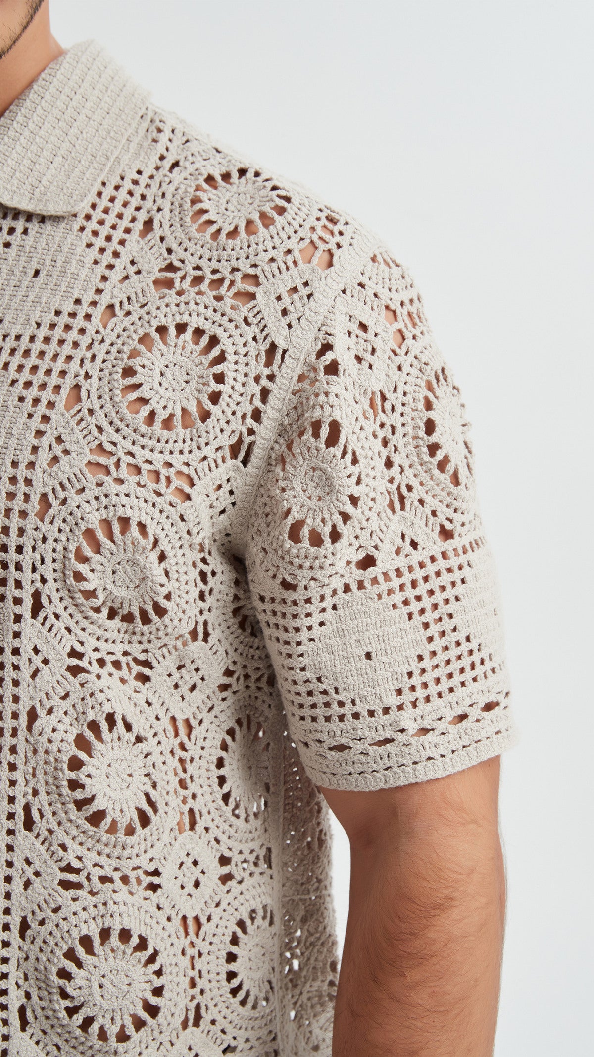 Embroidered shirt in cotton