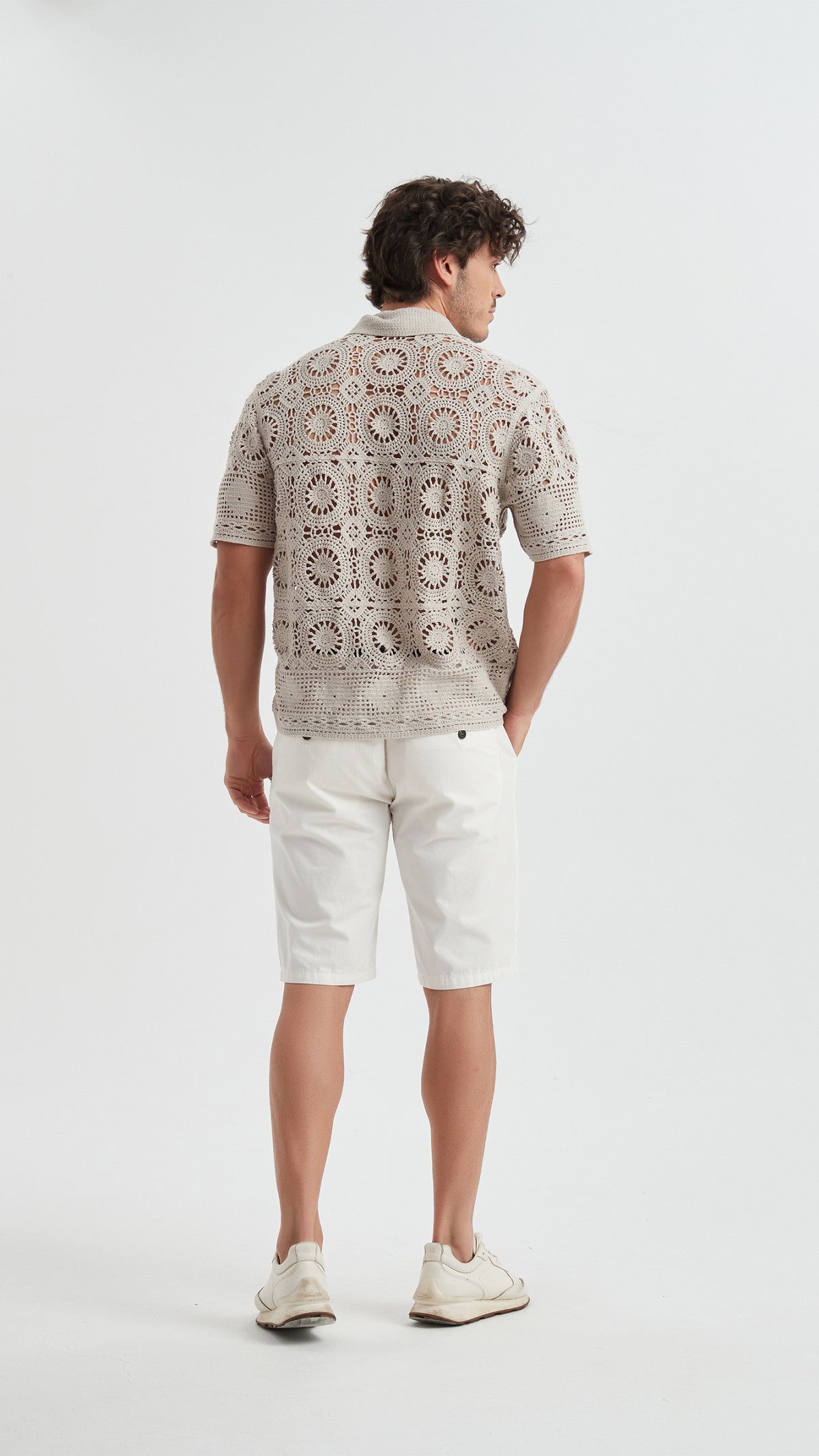 Embroidered shirt in cotton