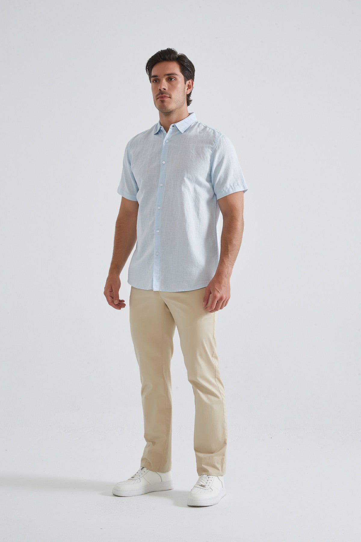 Raphael Pure Linen Short-Sleeve Shirt
