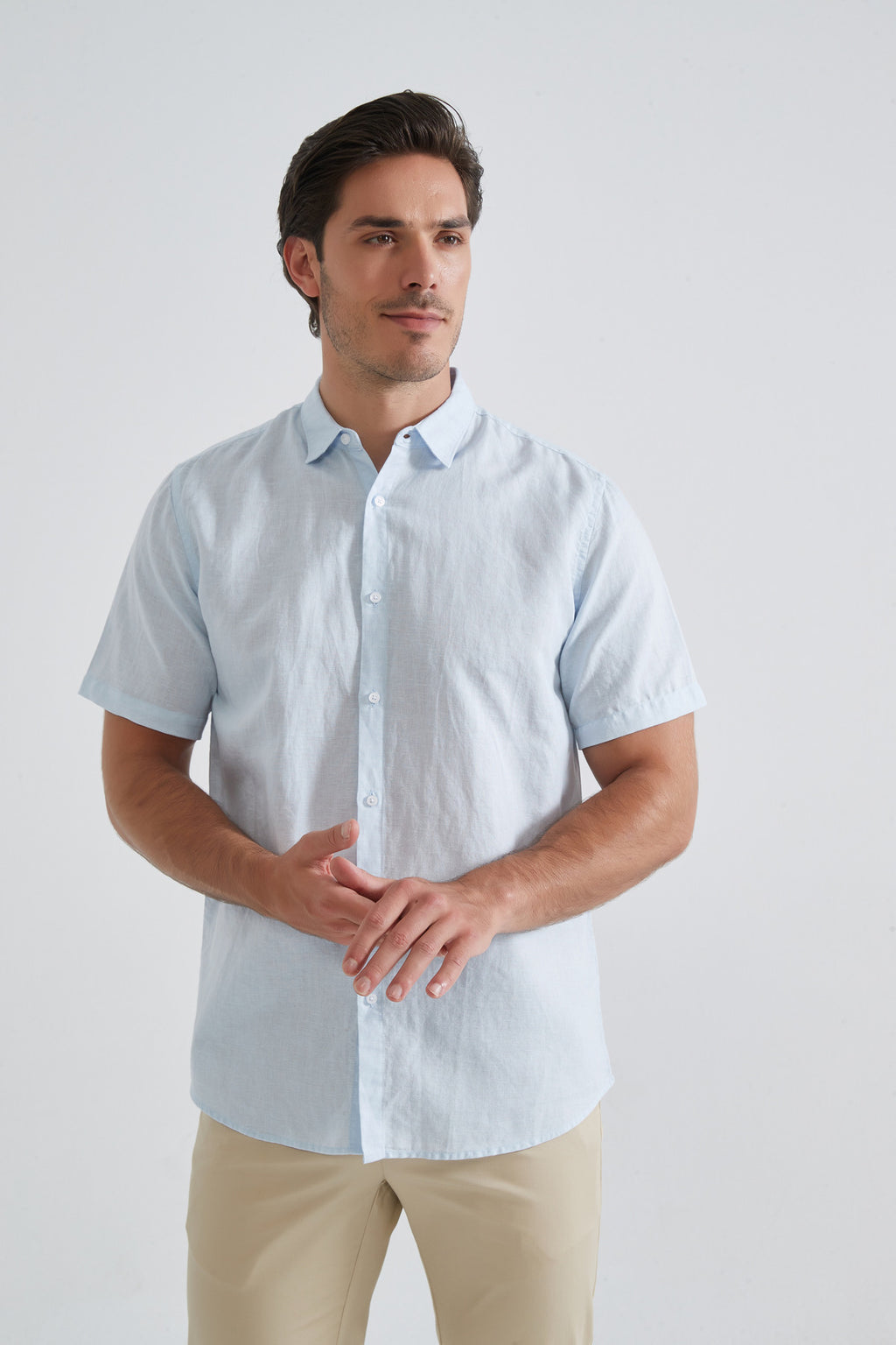 Raphael Pure Linen Short-Sleeve Shirt