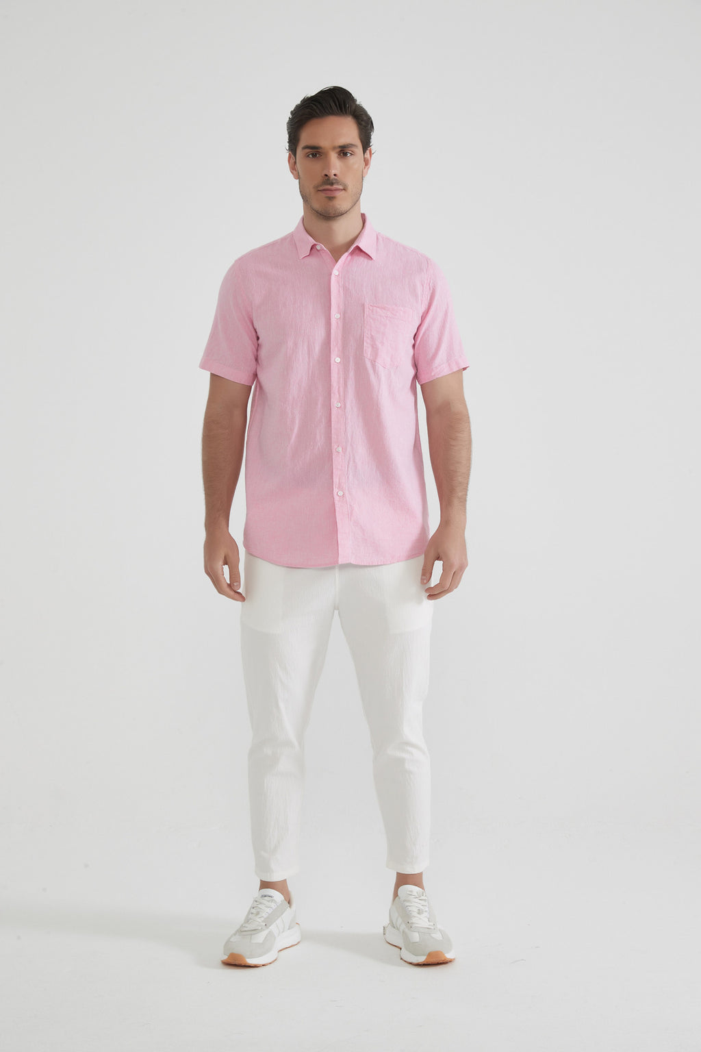 Raphael Pure Linen Short-Sleeve Shirt
