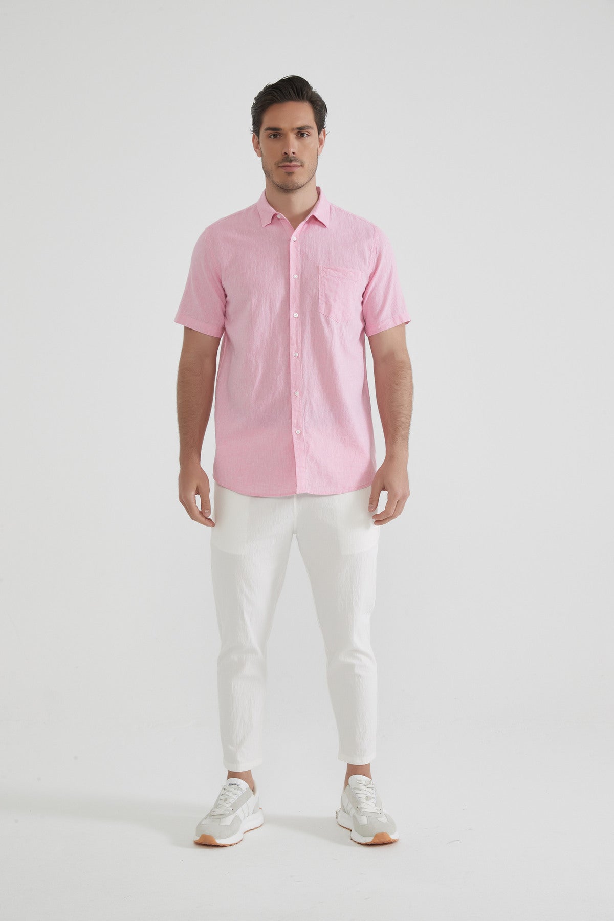 Raphael Pure Linen Short-Sleeve Shirt