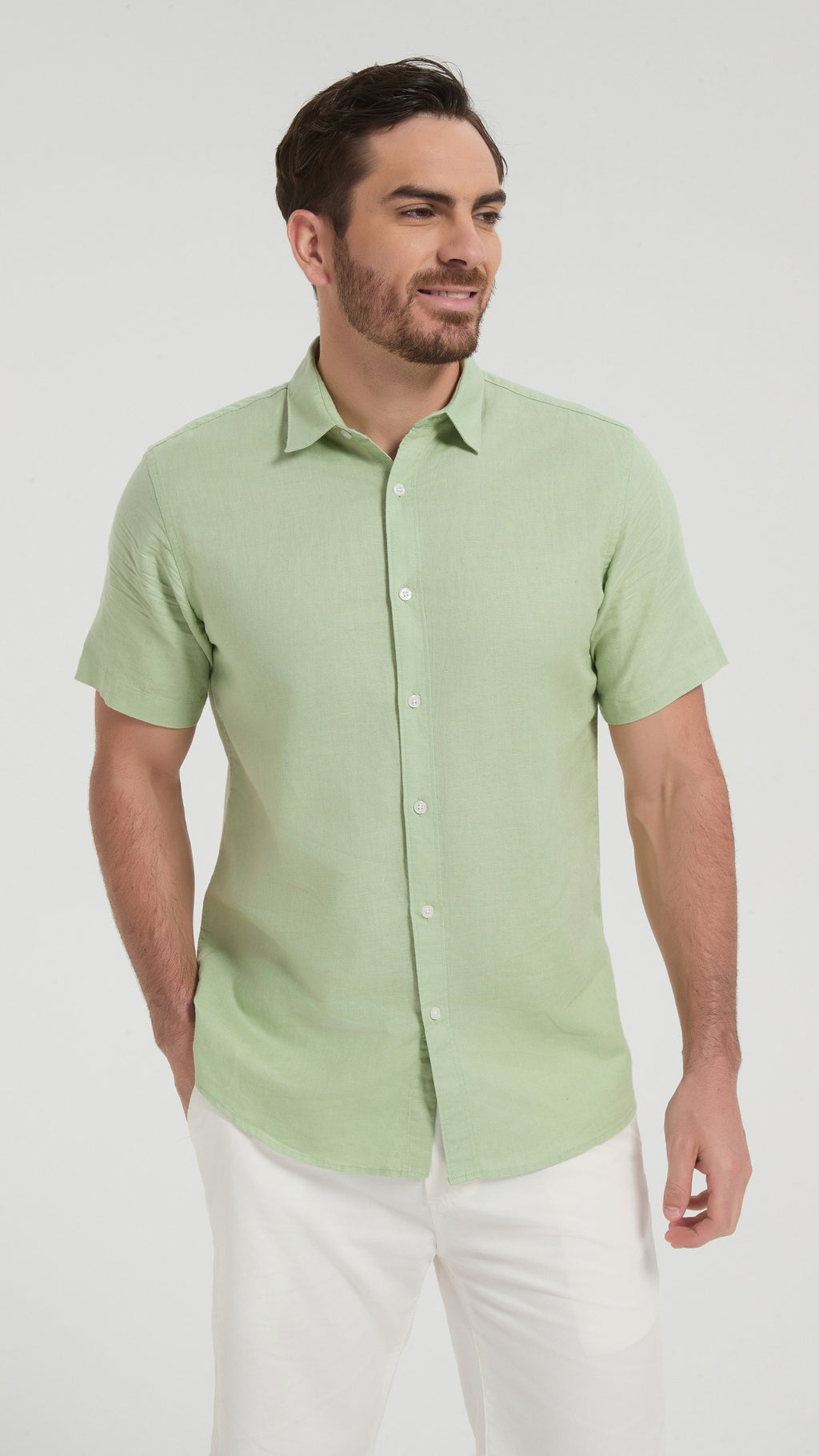 Raphael Pure Linen Short-Sleeve Shirt