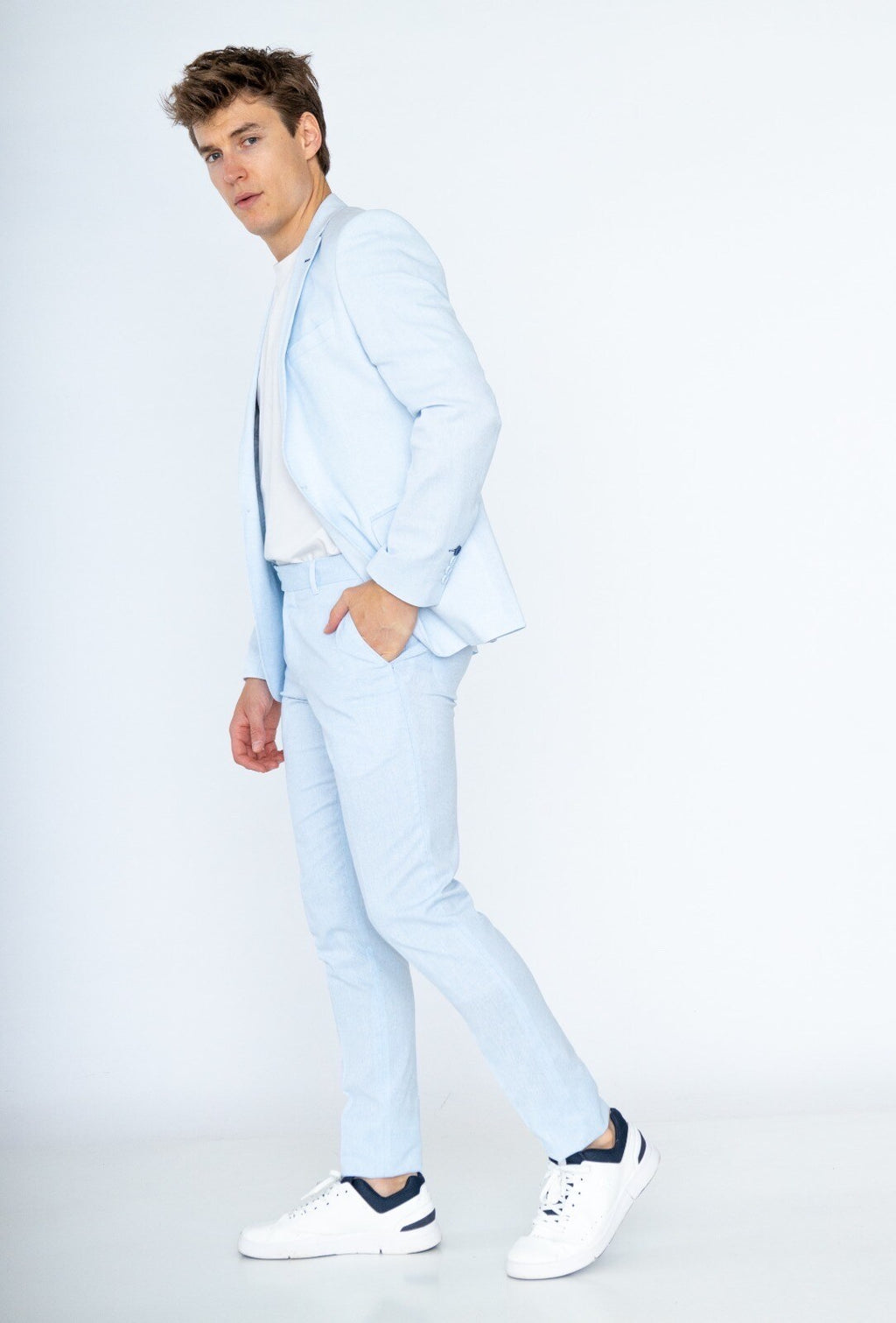 men's linen suit