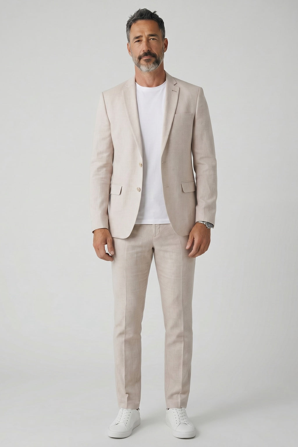 men's linen suit