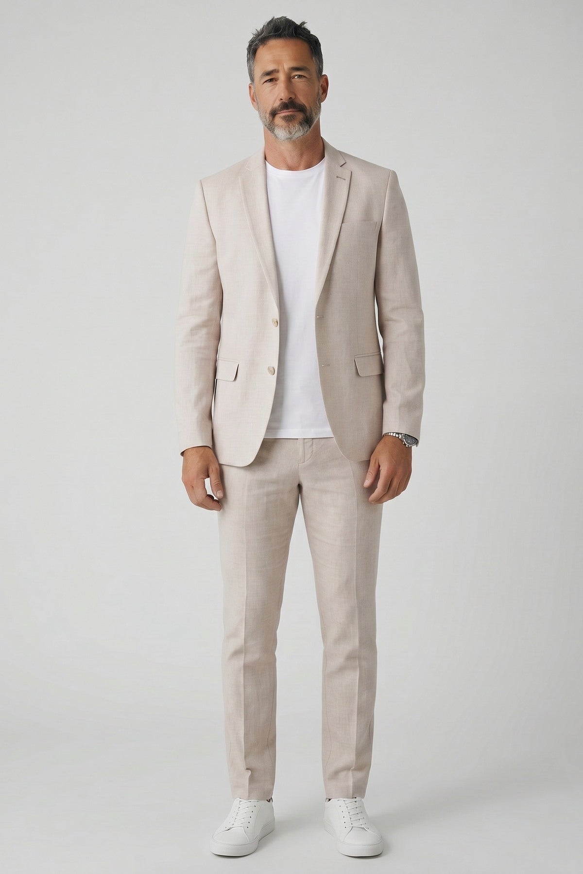 men's linen suit
