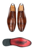 CAMEL TOE DERBIES 100% LEATHER