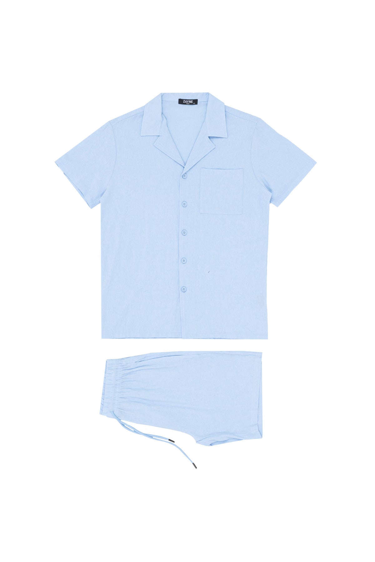 Cotton shirt and shorts set