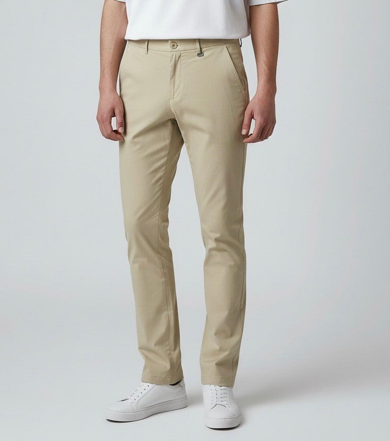 Men's Structured Bi-stretch Chino Pants - Comfortable