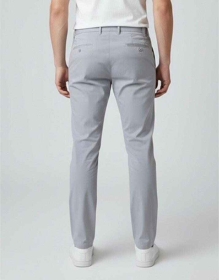 Men's Structured Bi-stretch Chino Pants - Comfortable