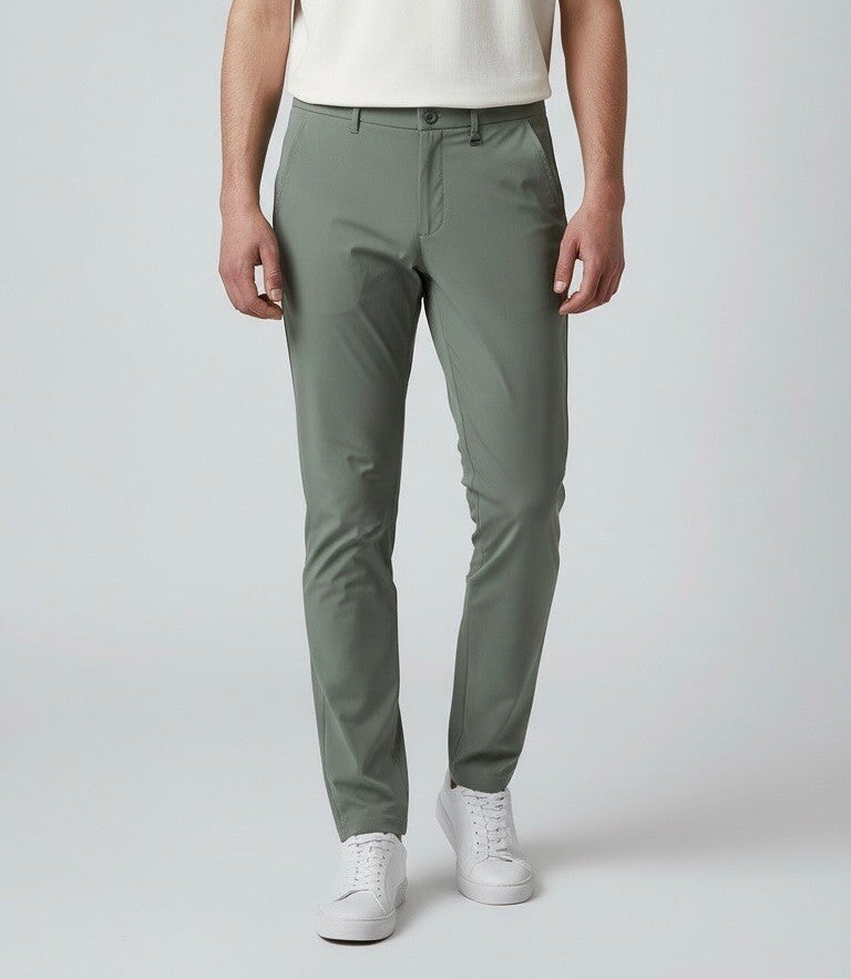 Men's Structured Bi-stretch Chino Pants - Comfortable