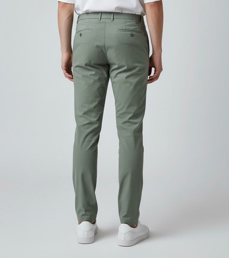 Men's Structured Bi-stretch Chino Pants - Comfortable