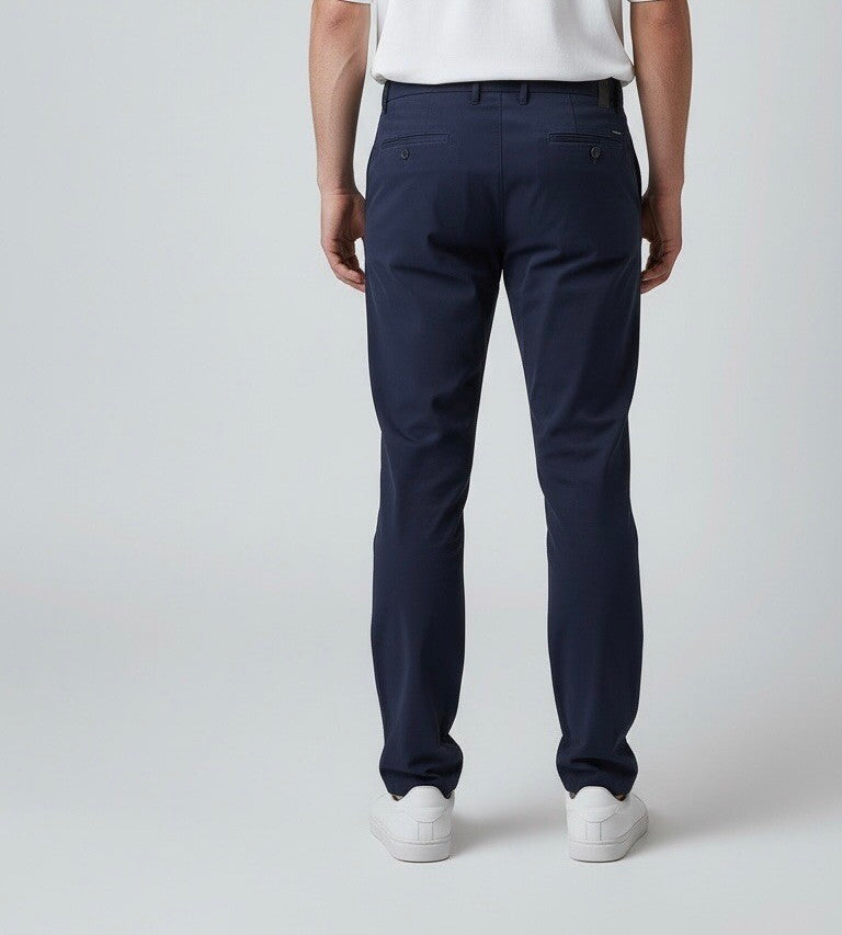 Men's Structured Bi-stretch Chino Pants - Comfortable