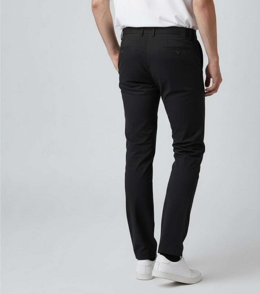 Men's Structured Bi-stretch Chino Pants - Comfortable