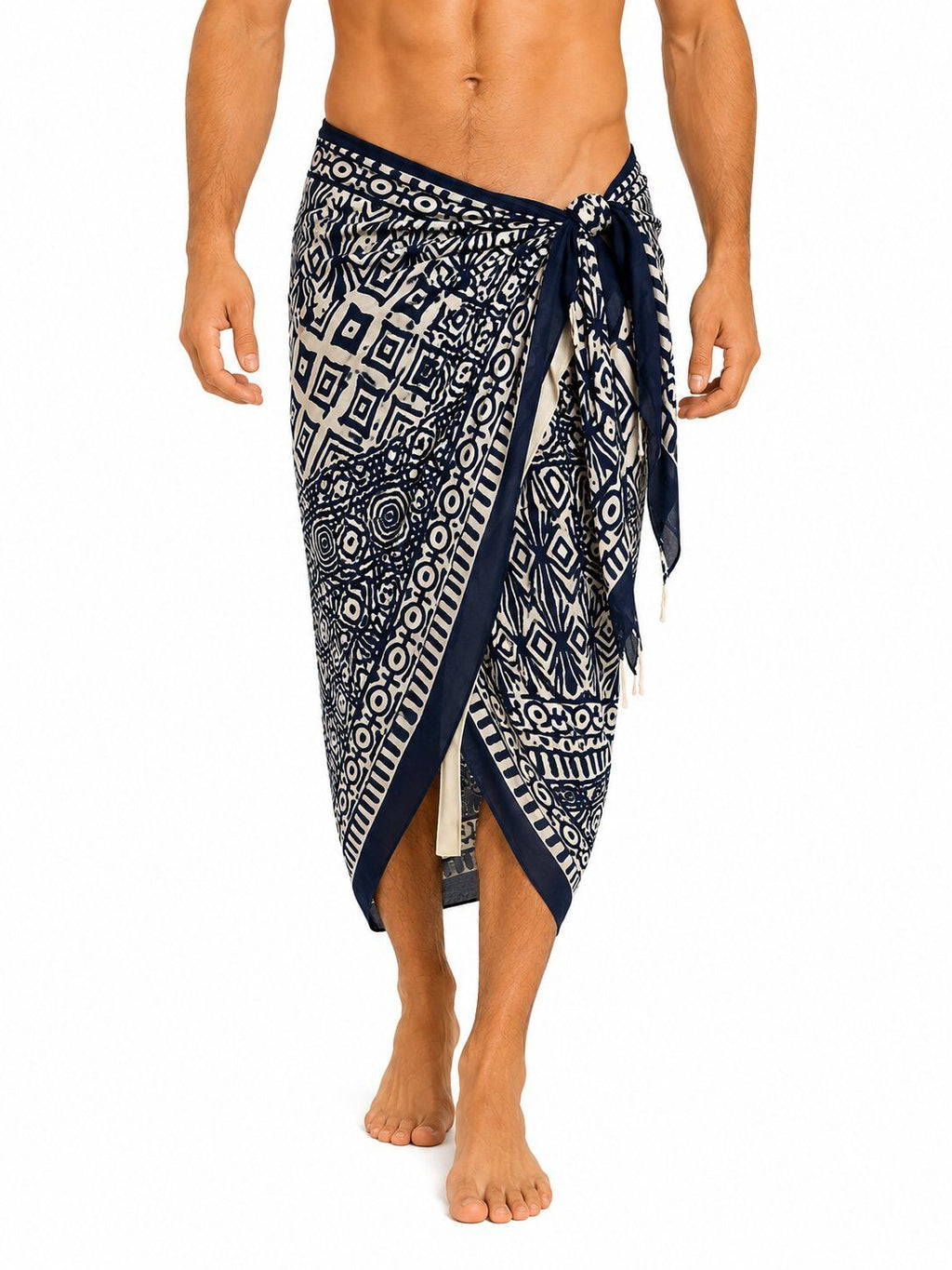 Men's 100% Cotton Voile Printed Sarong