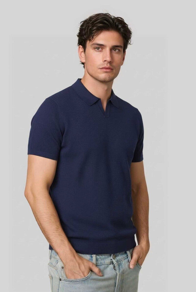 Men's plain POLO