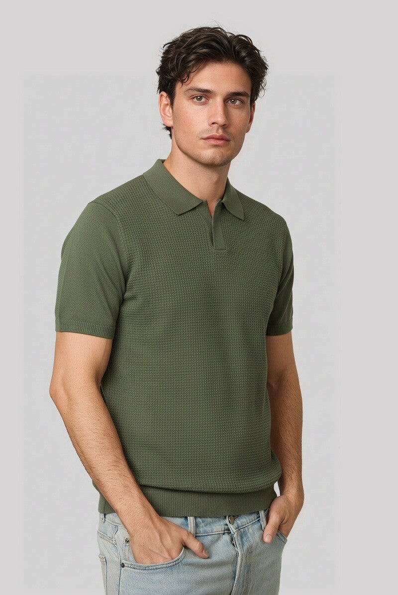 Men's plain POLO