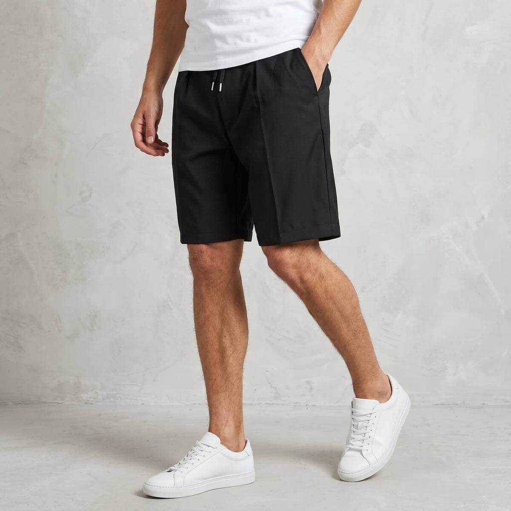 Flowy Chino Shorts with Drawstring