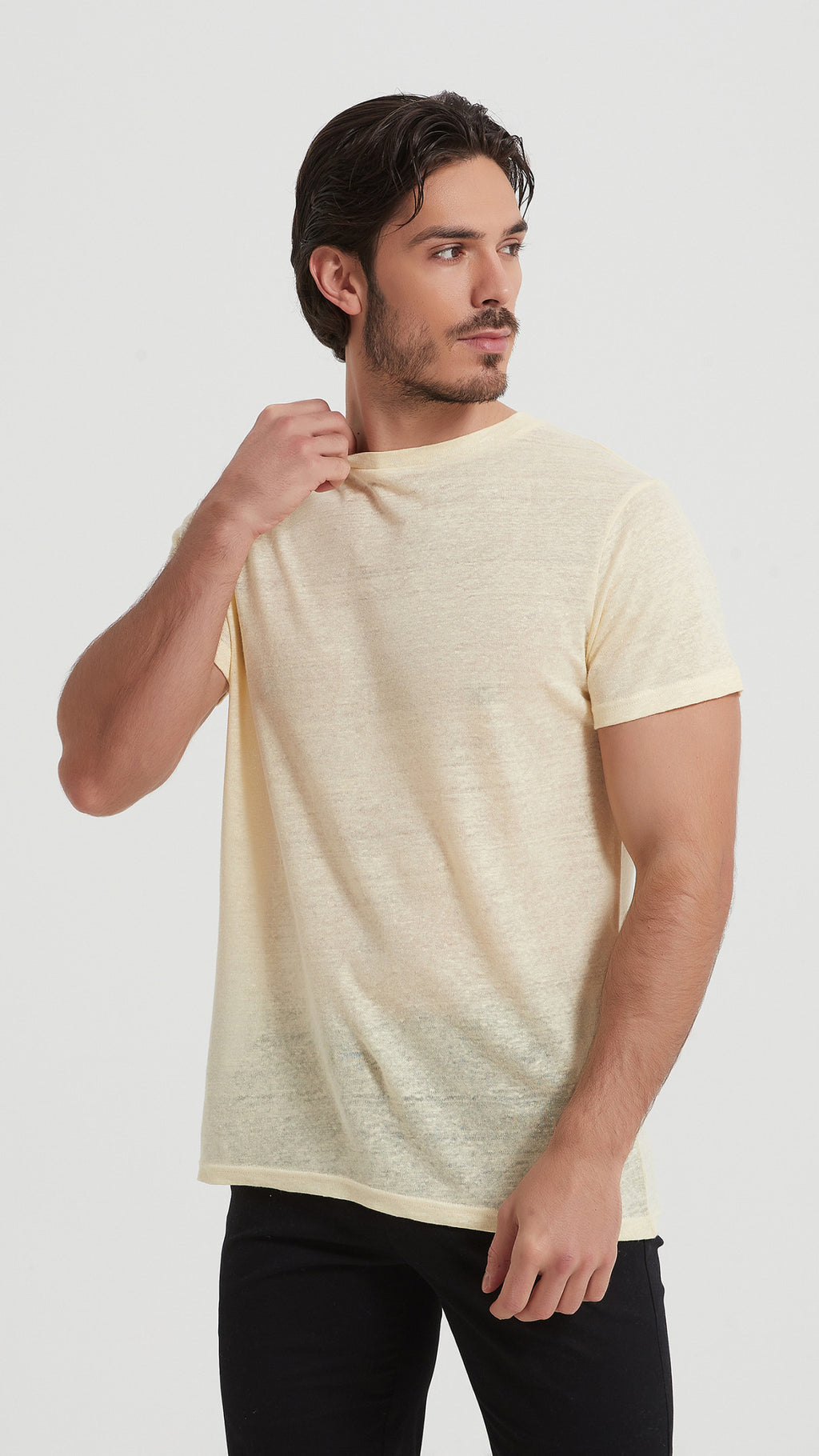 100% linen T-shirt