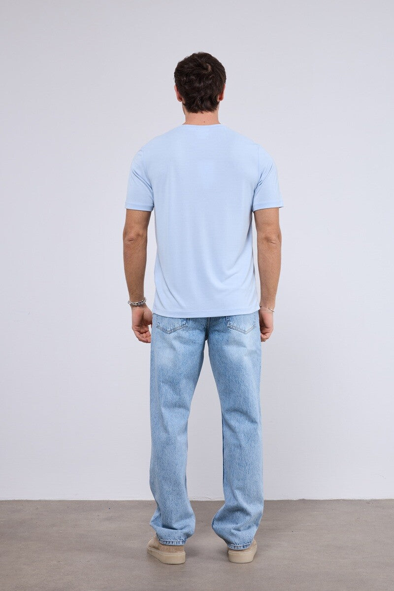 ROUND NECK 100%COTTON T SHIRT